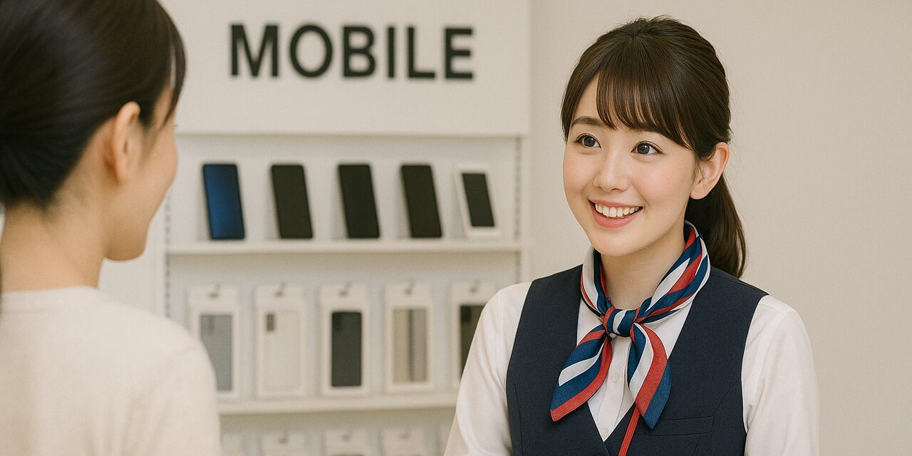 愛知県長久手イオンモール｜携帯ショップの接客（未経験歓迎・朝遅めのスタート・ノルマなし）